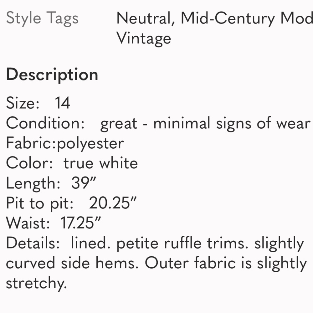 Gal Meets Glam Emma White Ruffle-Trim Dress - Picture 5 of 6